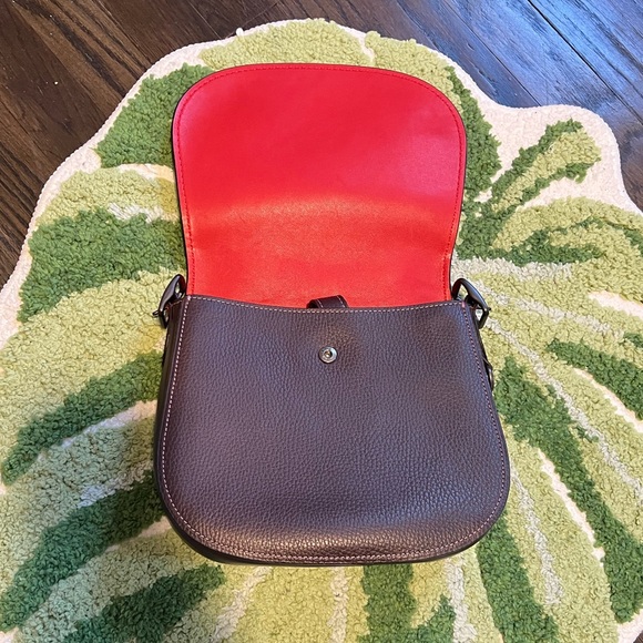 Coach 1941 Saddle 23 in Oxblood/Burnished Merlot/Ruby 20115 Genuine Python - Picture 3 of 9